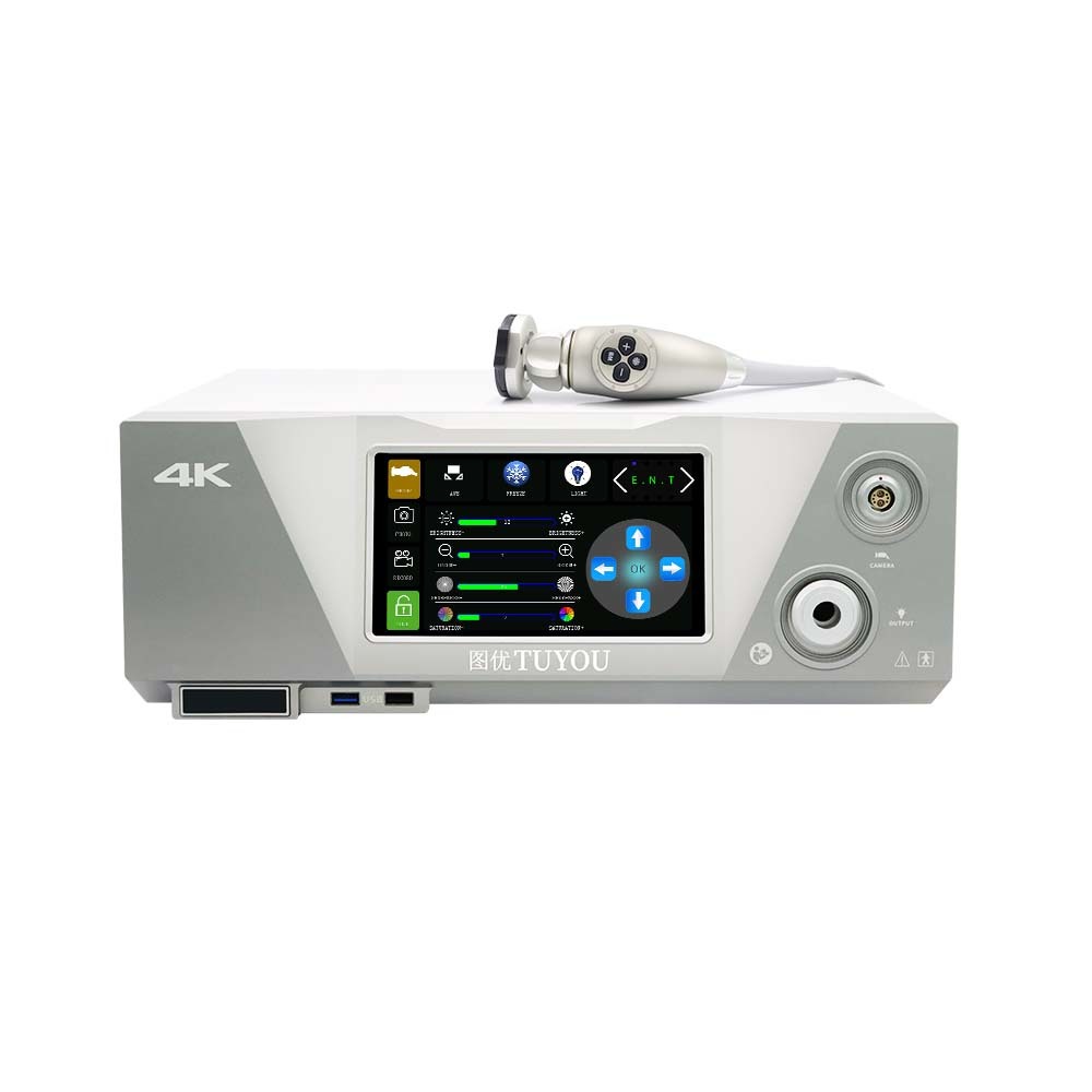 AI 4K endoscope camera system with touch screen LED Light Source for ...